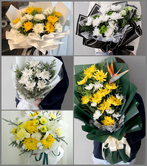 贵州黔南州都匀市毛尖镇摆桑村白事花束代送